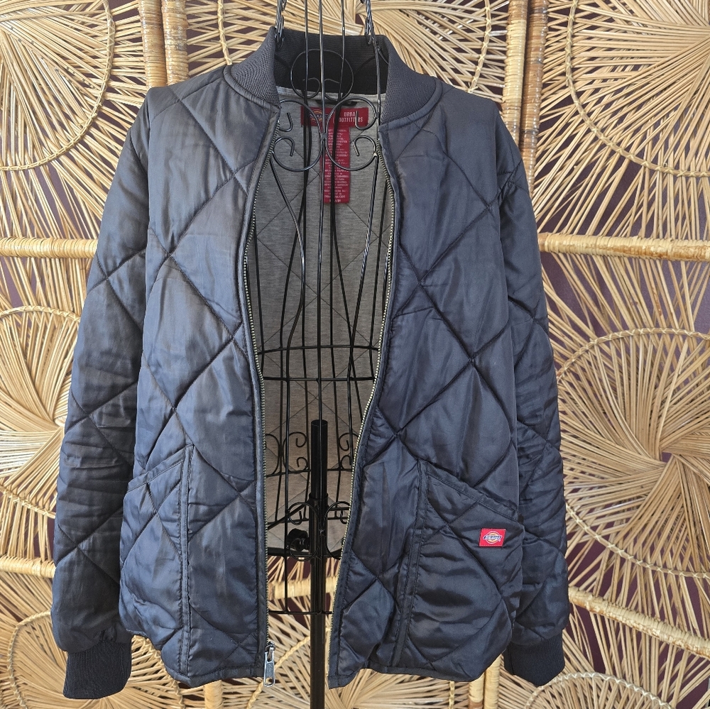 🛹 Dickies Urban Outfitters Navy Quilted Bomber Jacket